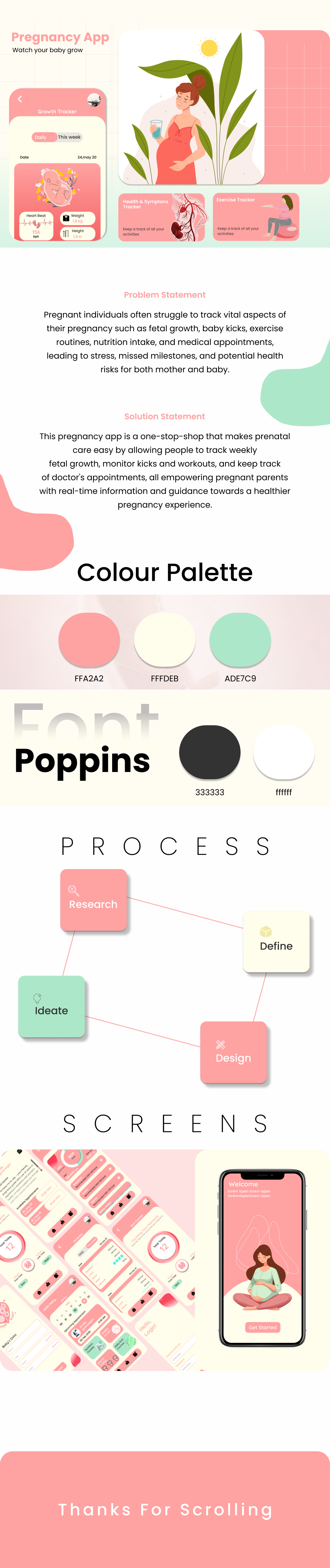 Pregnancy App graphic design ui