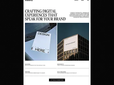Editorial Design Concept for digital agency 2026 clean ui editorial design magazine style minimal design simple website web designer website design