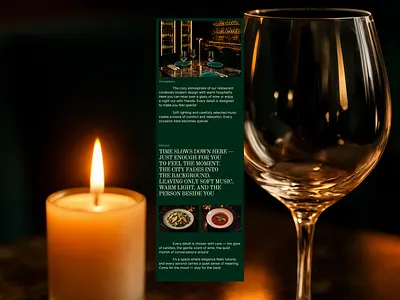 Mobile adaptive website for a restaurant and bar design mobile ui ux web design website