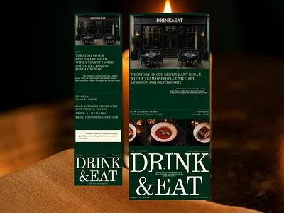 Mobile and tablet adaptive website for a restaurant and bar design mobile tablet ui ux web design website
