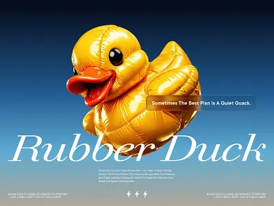 Rubber Duck — Soft Reset 3d 3d illustration art direction branding cgi character design editorial design minimal poster design product design typography visual design