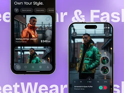 Puffhy app application design fashion streetwear ui ux