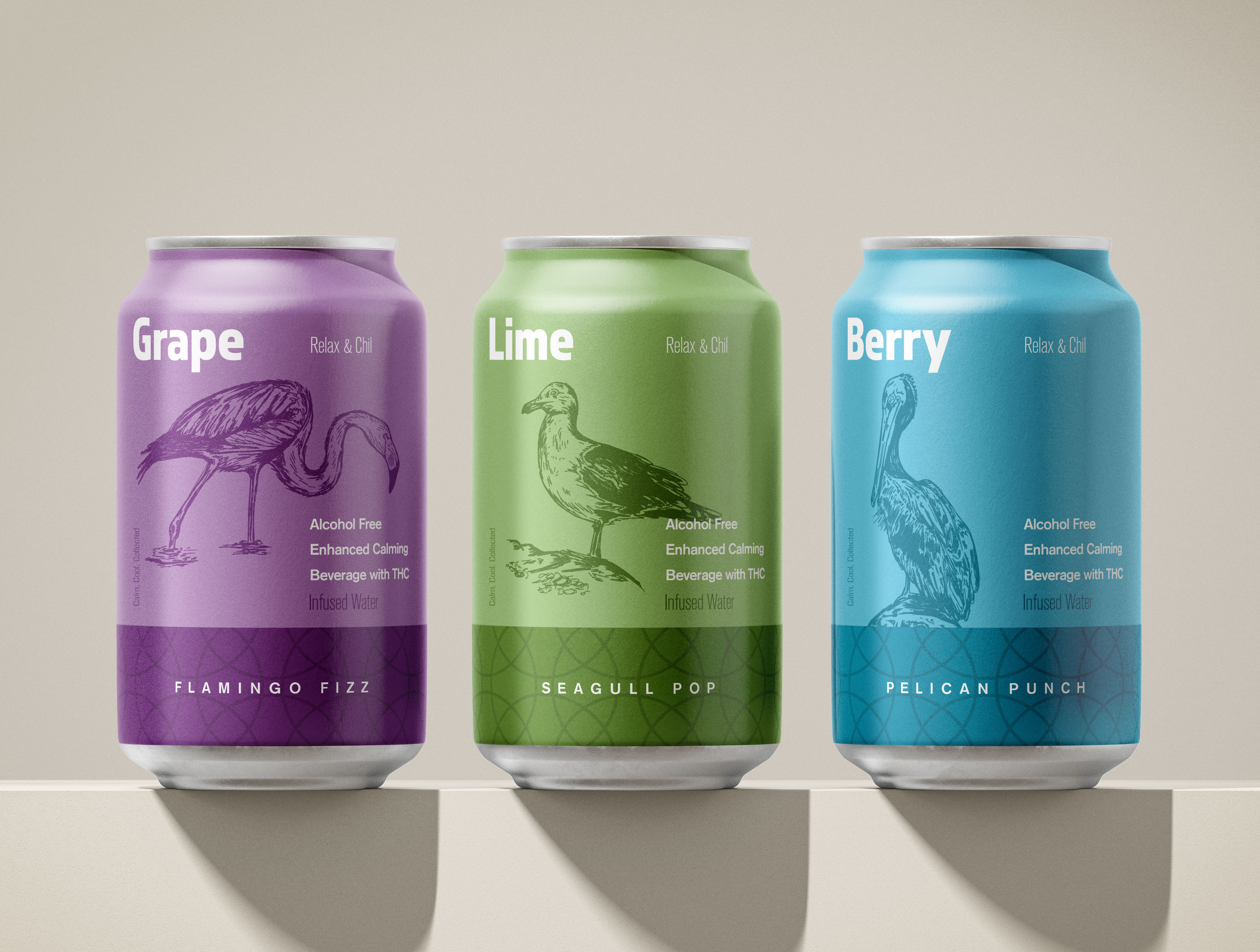 Branded illustration for can labels birds brand illustration branding branding design cans cohesion cohesive collection differentiation drink packaging graphic design hand drawn illustrations label design labels packaging packaging design series set unity