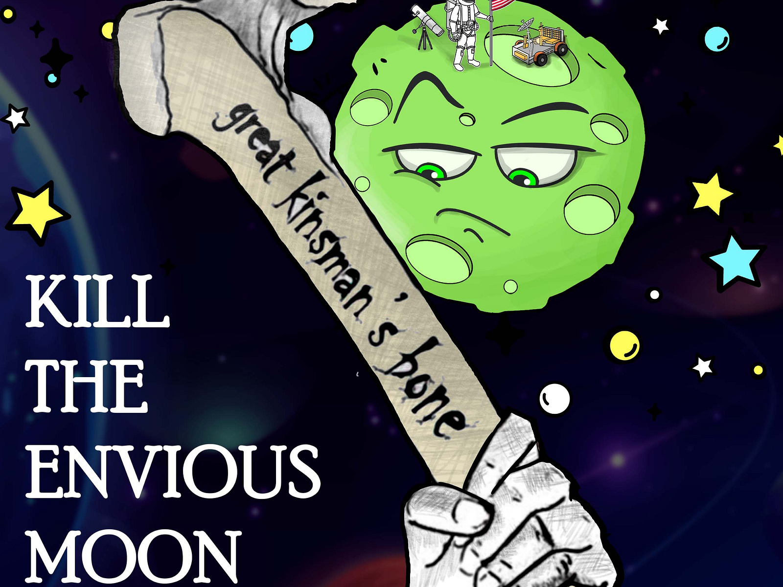 Book Cover "Kill The Envious Moon" by Moonshot Animations on Dribbble