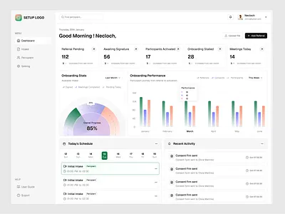 CRM Dashboard businessintelligence clean crm crm dashboard crm dashboard design dashboard design datavisualization design erp minimalist ndic crm software saas software ui uidesign uiux uiuxdesign ux uxdesign uxerflow