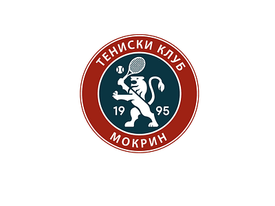 Logo for Tennis Club Mokrin branding design lion logo desi mokrin tennis