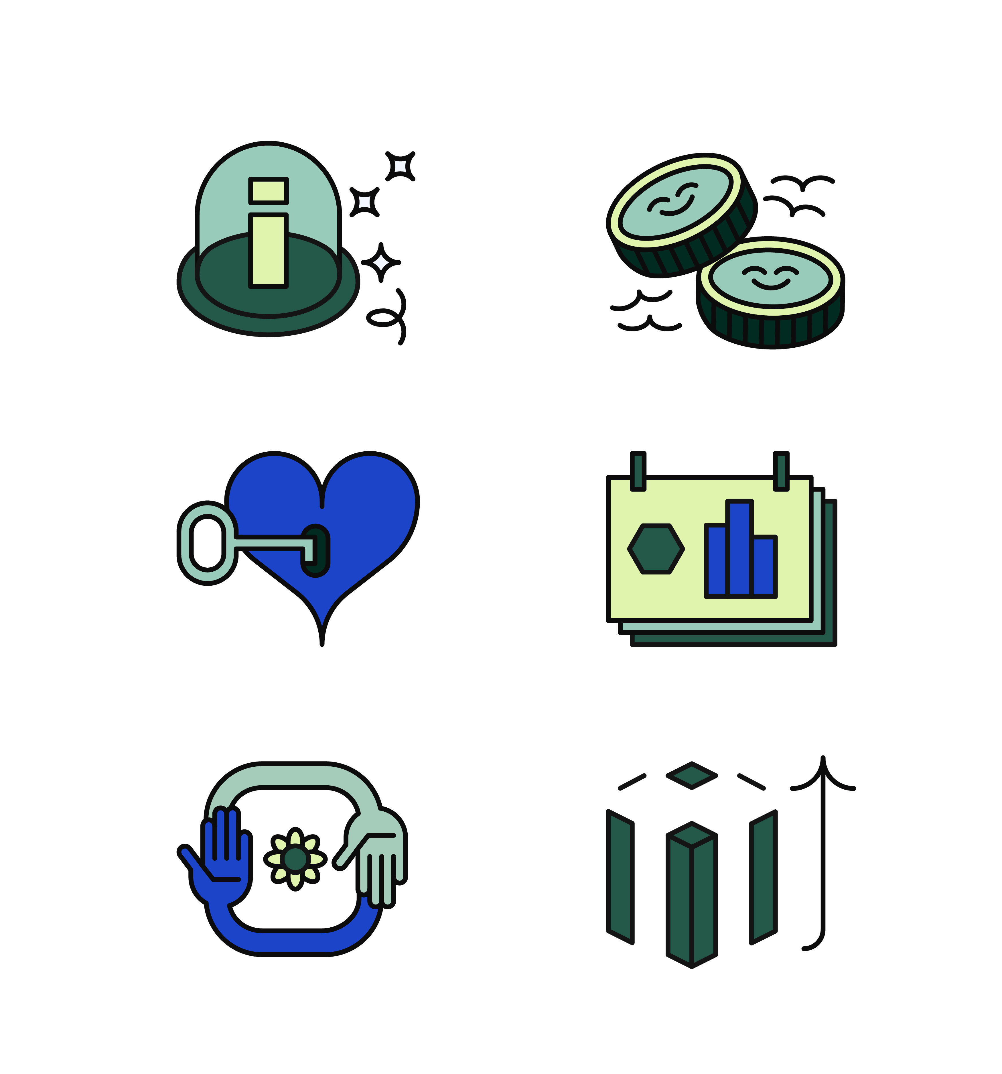 Iconography finance bank branding coins credit graphic design grid iconography iconography finance infographic money security system ui