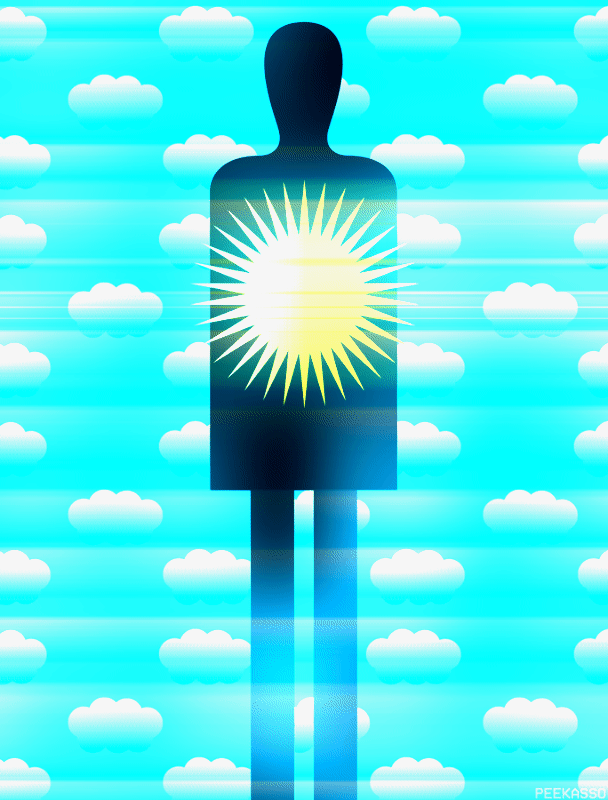 you are the sun abstract animation design illustration pictogram quickhoney