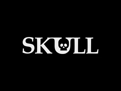 Skull Logotype branding design graphic design illustration illustrator logo logomark logotype minimal skull