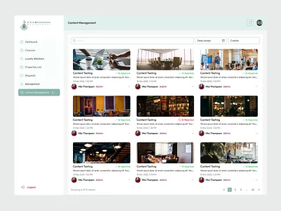 Content Management — AI-Assisted Moderation Dashboard contentmanagement contentmoderation dashboardui saasdesign