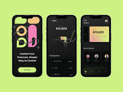 Creative UI Design for Finance App - Mobile App Design finance app finance app design mobile app design uiux user interface
