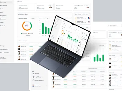 HR Management Dashboard UI Design! dashboarddesign designinspiration figma hrdashboard hrtech humanresources productdesign uidesign uiux