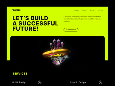 Teknatok - Home Page UI branding creative agency design digital marketing home page design home page ui homepage landing page logo design ui ux web design website