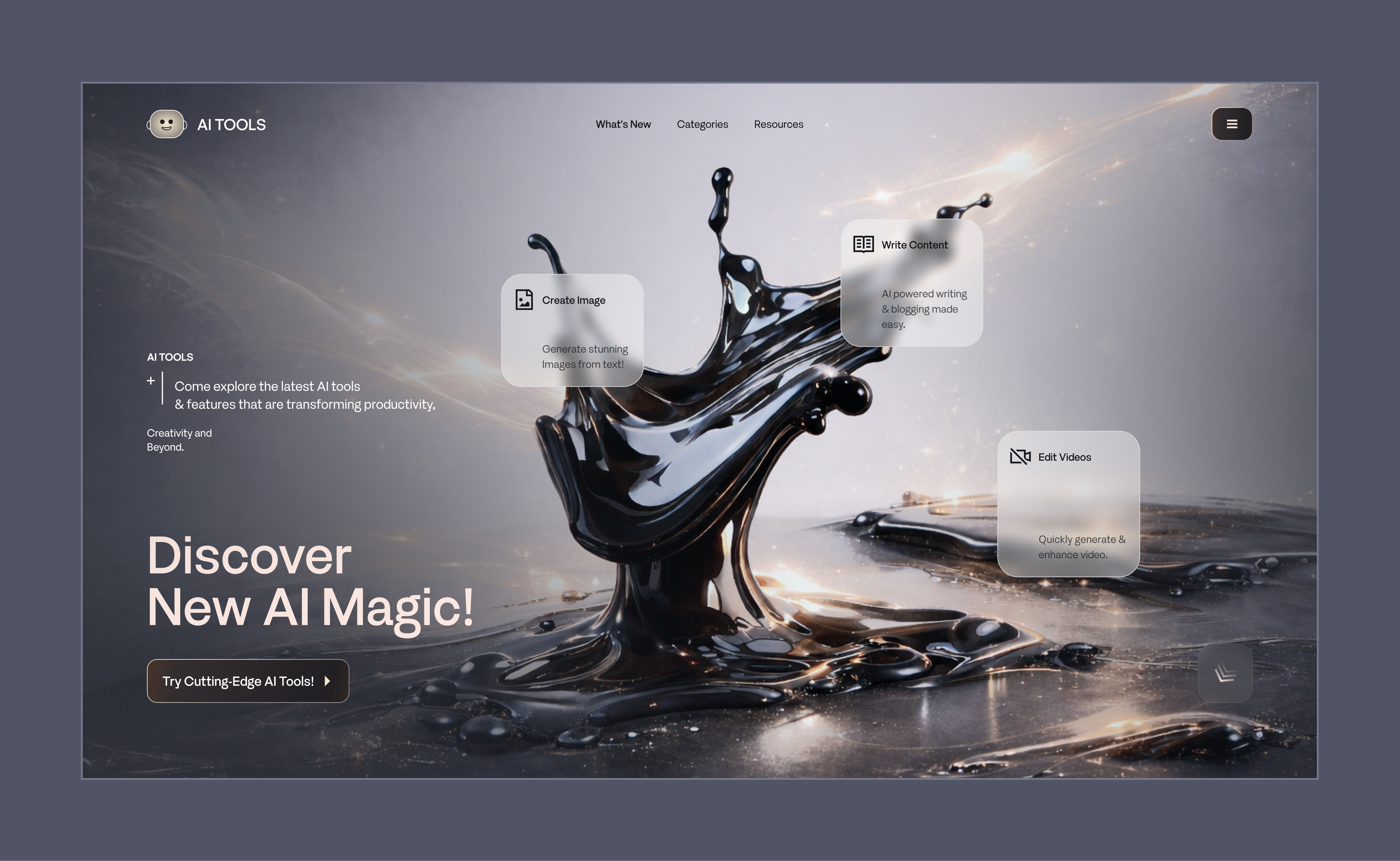 AI Flex UI 3d illustration ai ai landing page ai tools ai ui design figma design futuristic ui glassmorphism product interface saas landing page ui ux design web design web ui design