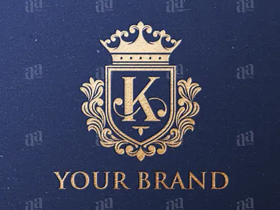 Luxury Letter K Shield Decorative Logo branding business logo crown logo decorative logo elegance logo elegant logo graphic design heraldic logo heraldry logo initial logo letter k logo letter logo lettering logo logo luxury logo ornament logo premium logo regal logo royal logo typography logo