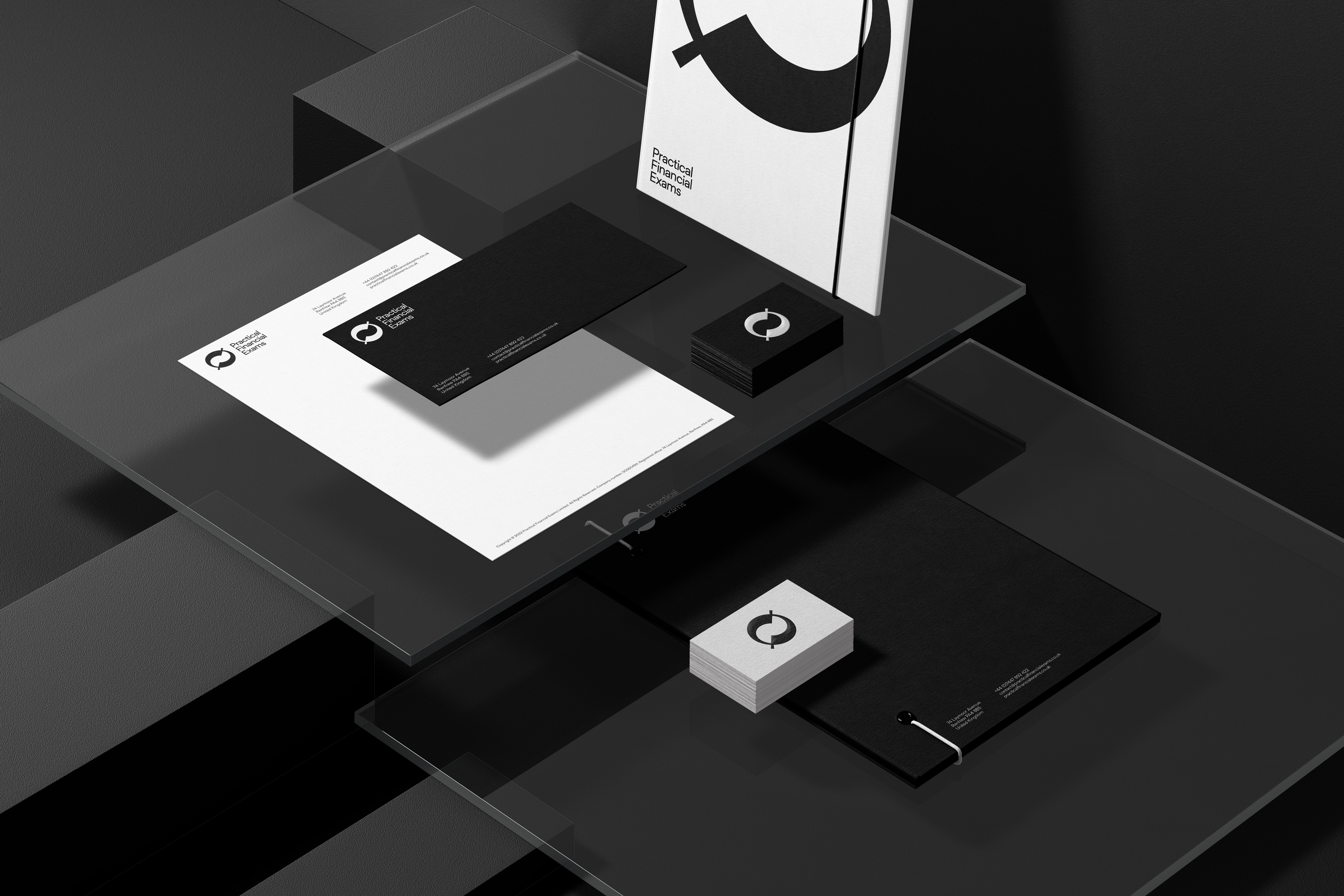 PFE // Stationery brand brand identity branding business stationery corporate branding finance financial brand geometric logo identity logo logo design mockup stationery