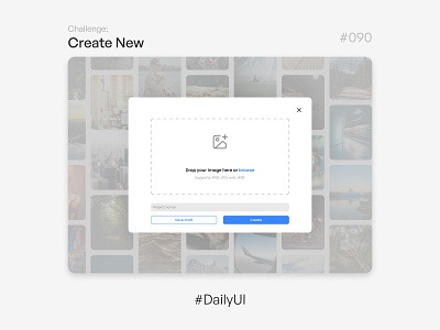 Create New - Challenge Daily UI #090 090 90 days create new daily ui product design ui ui daily ui design ui trends ux web design