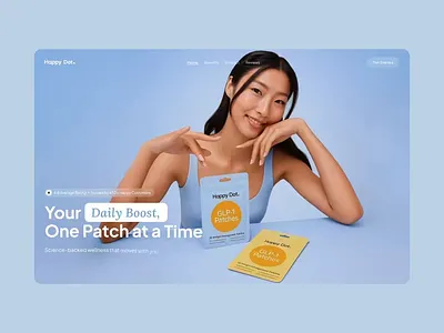 Skincare Website Design beauty landing page beauty products beauty website glp 1 glp patches healthcare landing page healthcare website medical landing page medical website medicine landing page medicine website nutrition landing page nutrition website patches design patches packaging skincare landing page skincare products skincare website wellness landing page wellness website