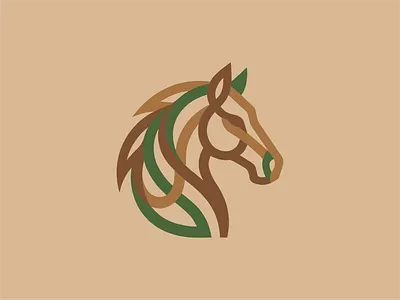 Pictorial logo of horse. A unique and simple illustration. gh horse logo pictorial logo unique logo