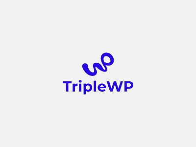 TripleWP startup Company Letter logo branding colours design icon illustration letter logo logo logo challenge startup company triplewp typography ui vector wordpress logo