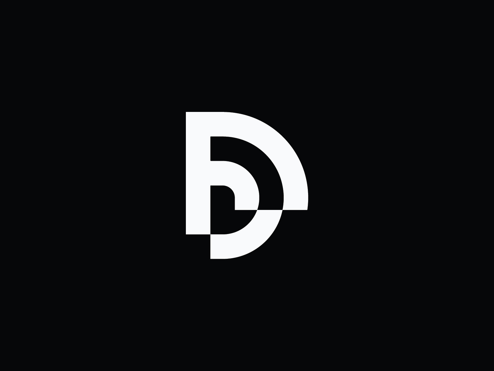 Letter D / Abstract Geometric Monogram abstract logo branding brandmark clever design d letter d logo geometric logo logo logo design logo for sale