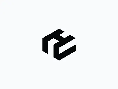 HC / Abstract Geometric Monogram box branding brandmark ch cube geometric graphic design hc letter logo logo design logo for sale monogram