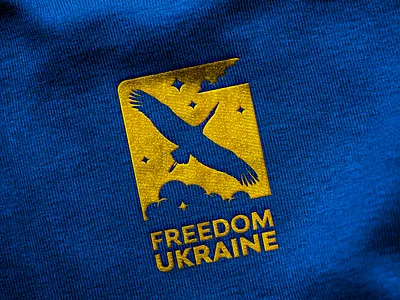 Freedom Ukraine - Charitable Foundation branding charitable foundation emblem freedom identity logo mark stork symbol ukraine