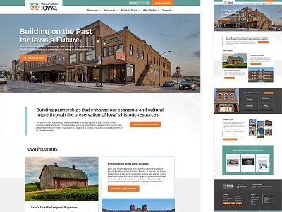 Preservation Iowa Website Design architecture architecture logo historic historic logo history history logo iowa iowa logo preservation preservation logo