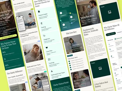 Clarity Health branding web design