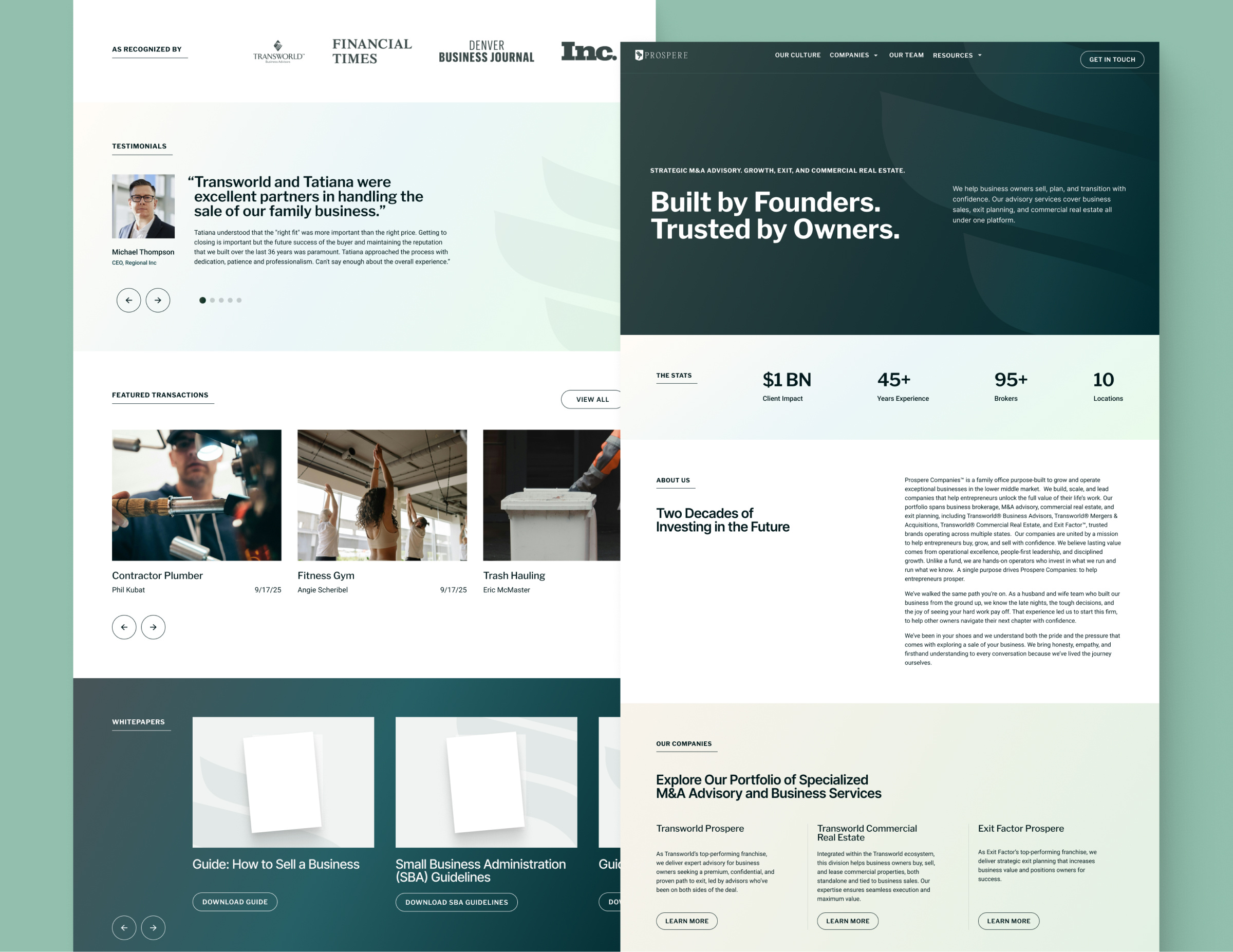 Example of Prospere Companies