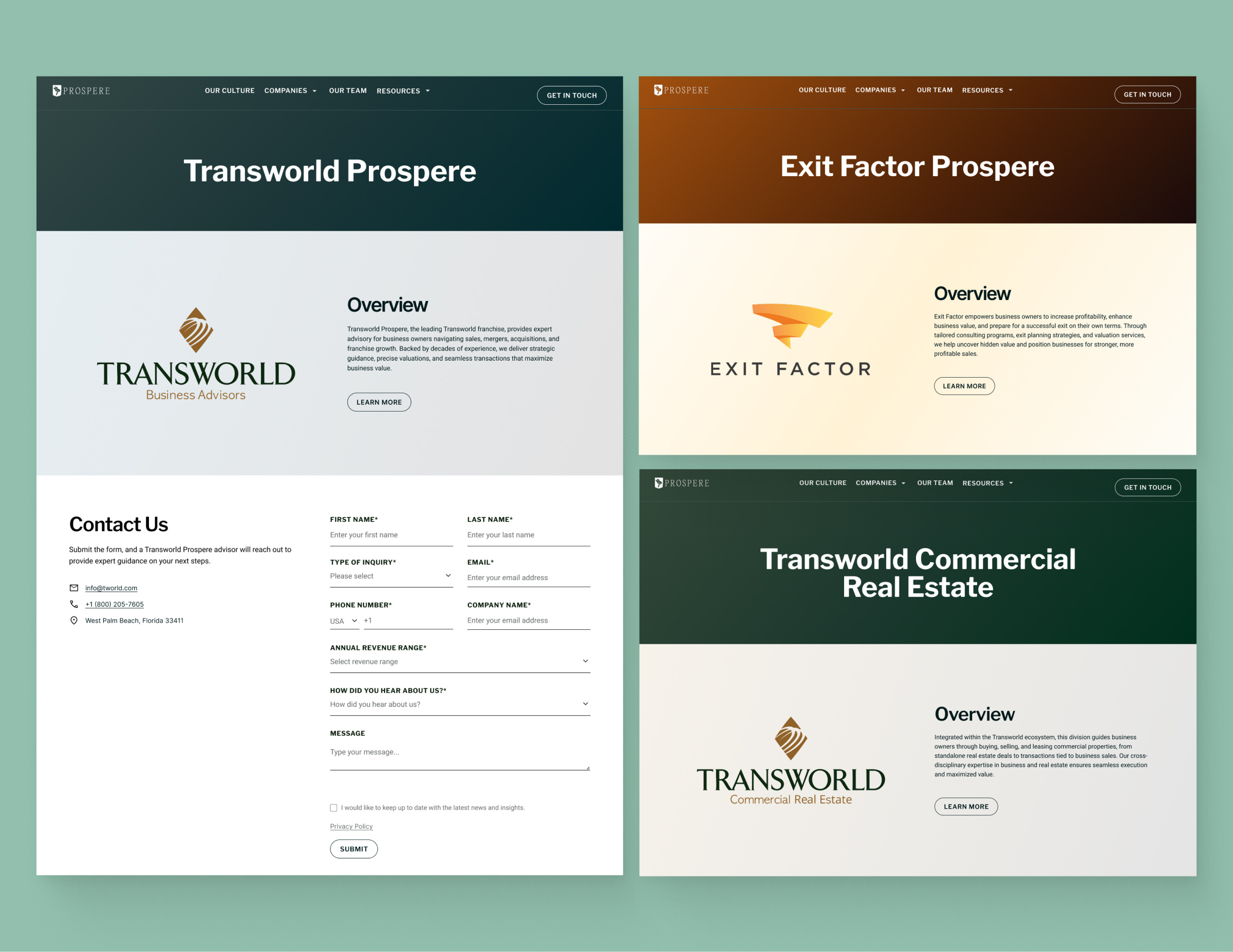 Example of Prospere Companies