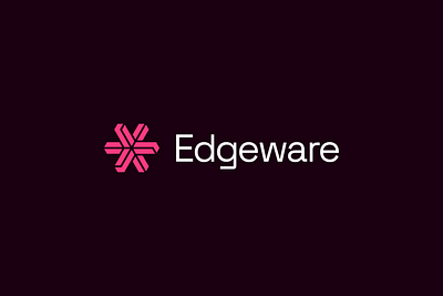 Edgeware // Logo 3d logo brand brand identity branding build collective community geometric logo identity logo logo design logo designer mark network structural symbol tech brand visual identity