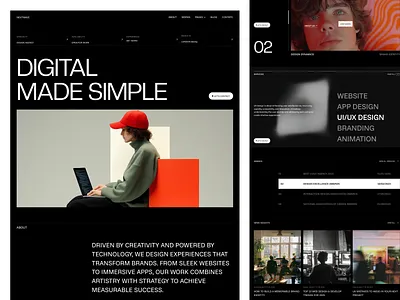 Nextwave - Digital Agency website agency webflow template agency website digital agency landing page marketing agency onixtheme web design website design