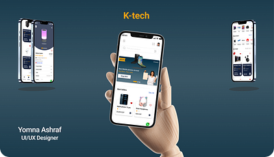 k-tech (e-eCommerce App) app branding design e commerce graphic design illustration ui ux