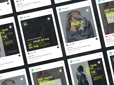 Instagram Post for Fashion fashion feed graphic design instagram instagram post instagram template media pack post social media typography