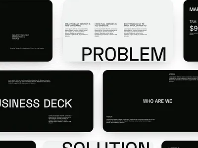 BUSINESS DECK PRESENTATION DESIGN TEMPLATE