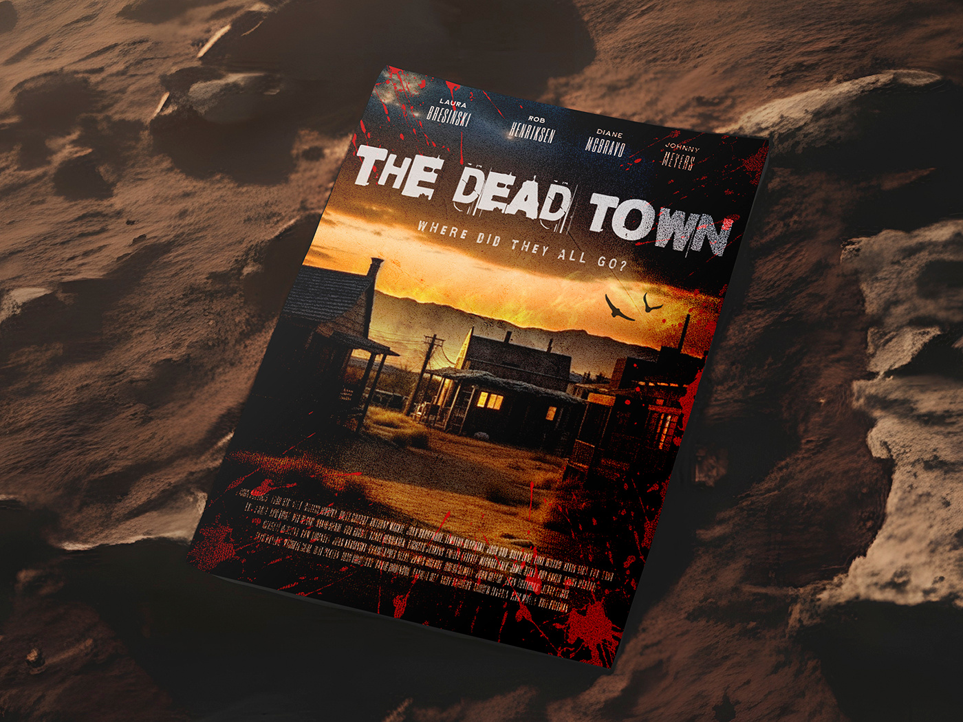 The Dead Town | Movie Poster Design 3d creative design film film poster graphic design illustration movie movie poster poster poster design thriller vector visual identity visuallization