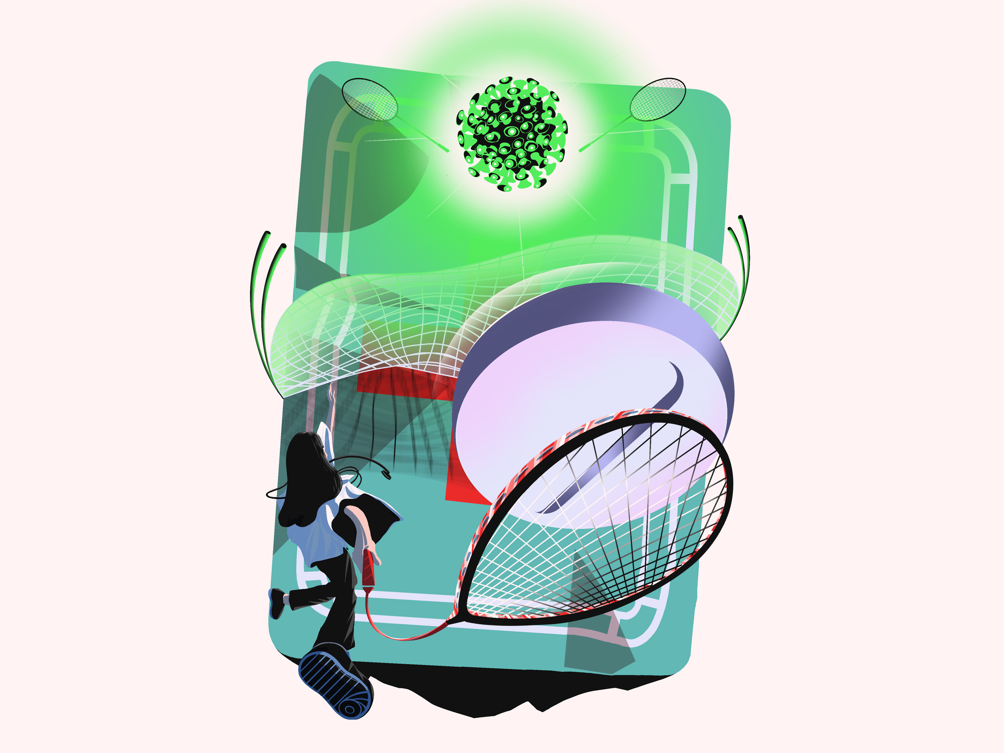 Good Shot conceptual illustration doctor drug editorial illustration health illustration medical medicine spot illustration virus