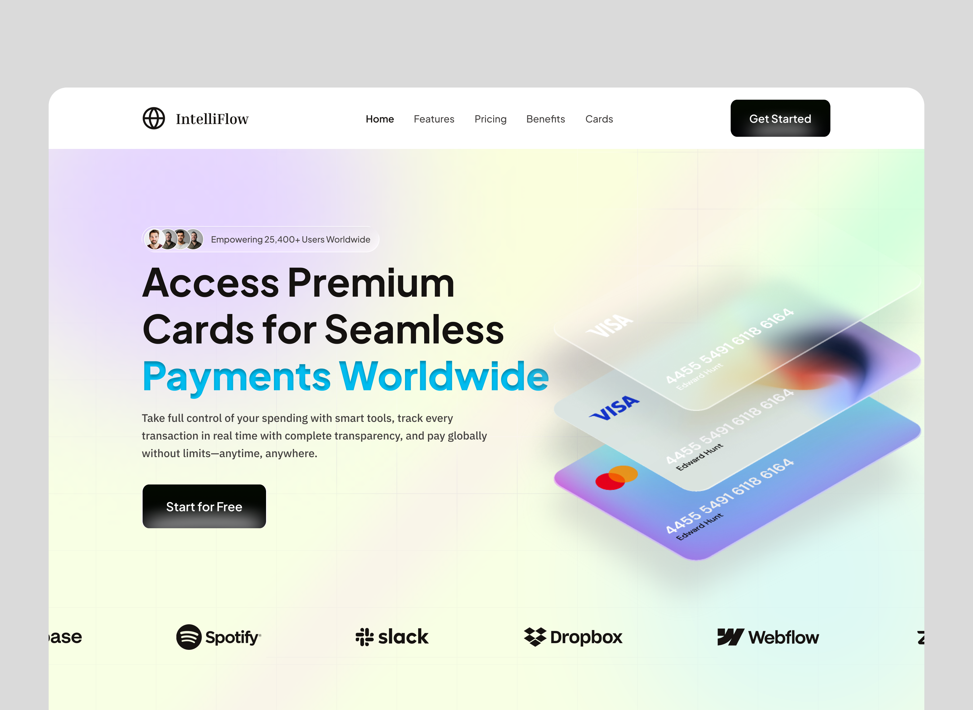 Example of Landing Page & Website UI Design