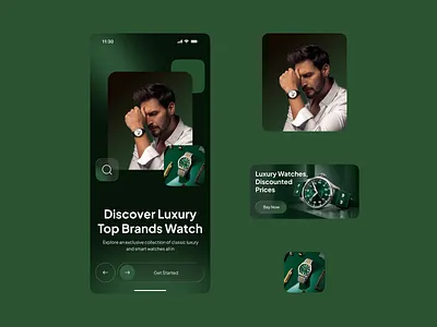 Luxury Watch Mobile App UI/UX androidapp appdesign fashionapp iosapp luxurywatch mobile app design mobile app ui design mobileapp productdesign watchapp watchui