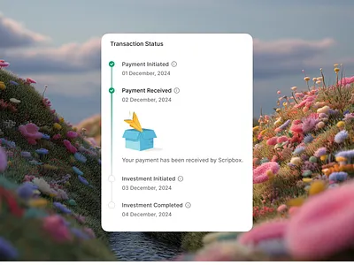 Transaction Status Card figma fintech order status payment status ui uiux web app web ui
