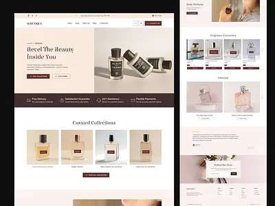 Shopify Perfume E-Commerce Website cosmetic ecommerce ecommerce website perfume perfume ecommerce perfume store perfume website shopify shopify store shopify theme shopify website skin product skincare web design website website design website uiux