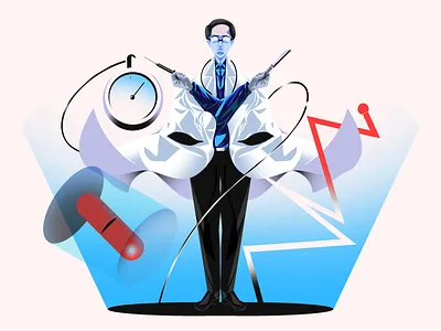 Superhero conceptual illustration doctor editorial illustration health illustration medical medicine spot illustration