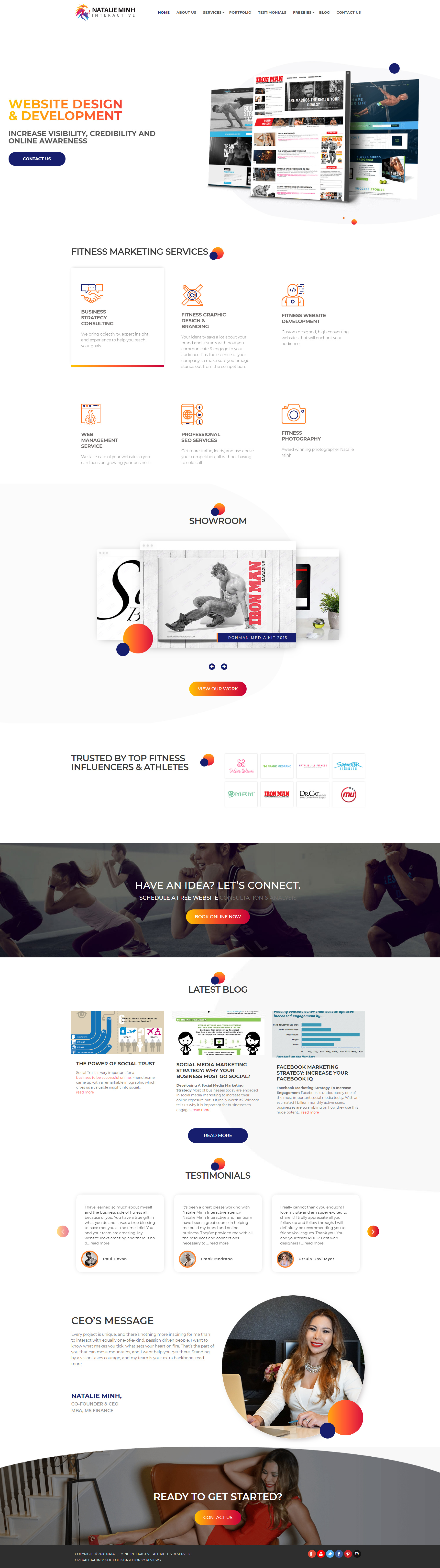 Web Agency Home Page branding design graphic design illustration logo ui ui design ux design webdesign website design