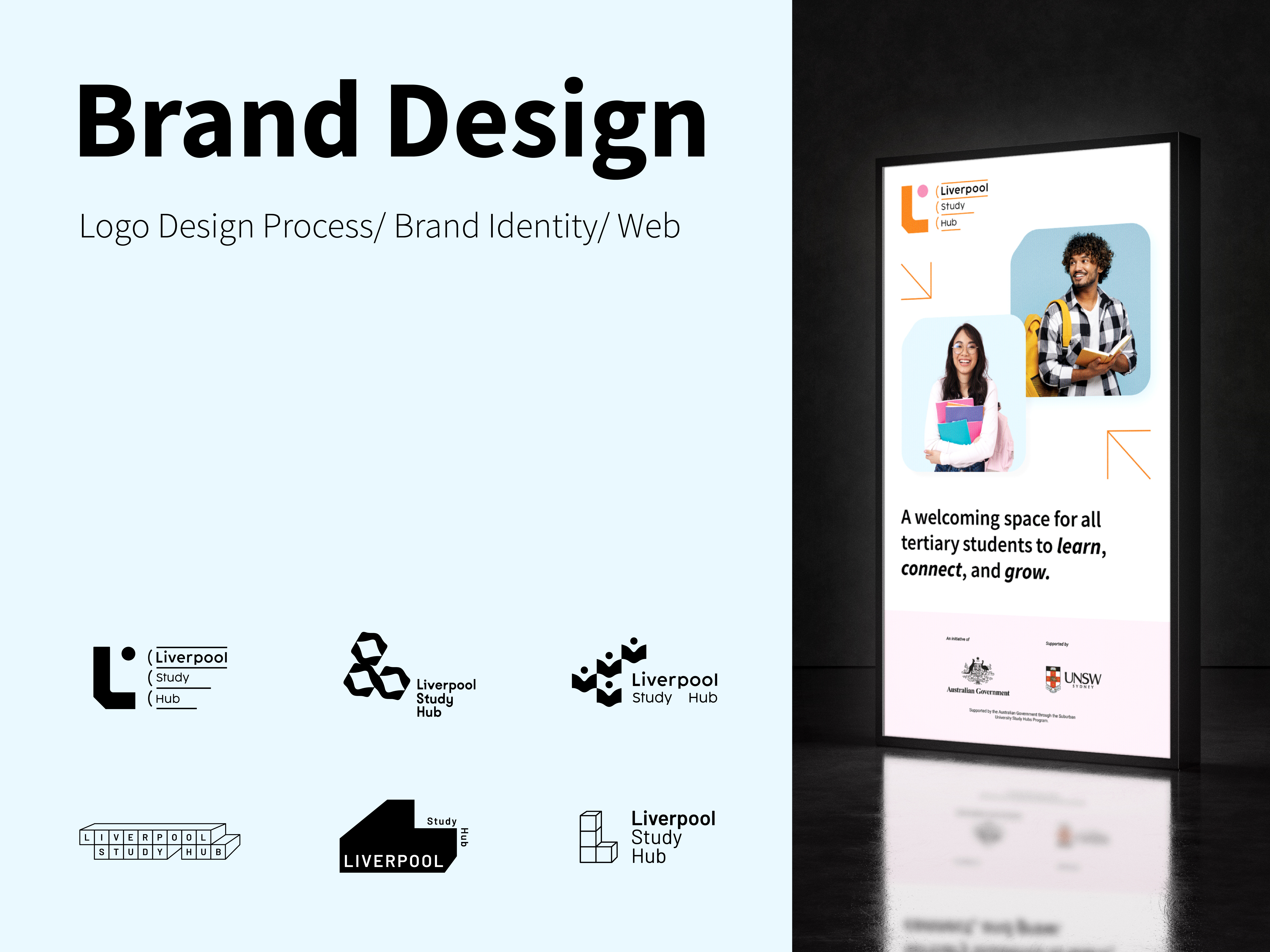 Liverpool Study Hub - Brand Design brand identity branding colour graphic design logo