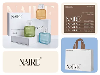Naire® - Logo & Branding Design for a Perfume Fragnance Brand beauty brand brand book brand guidelines brand identity brand style guide branding branding kit cosmetic brand creative logo design fragrance logo logotype modern logo perfume brand logo perfume branding perfume packaging serif logo typography logo visual identity