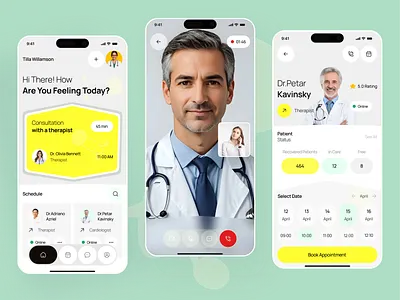 Online Therapy & Doctor Consultation App app appointmentapp doctor doctorapp ecommerce ecommerce app ecommerceapp healthcareapp medical medical ap medicalui mobileapp plashed call doctor telemedicine therapist therapist doctor ui videocall