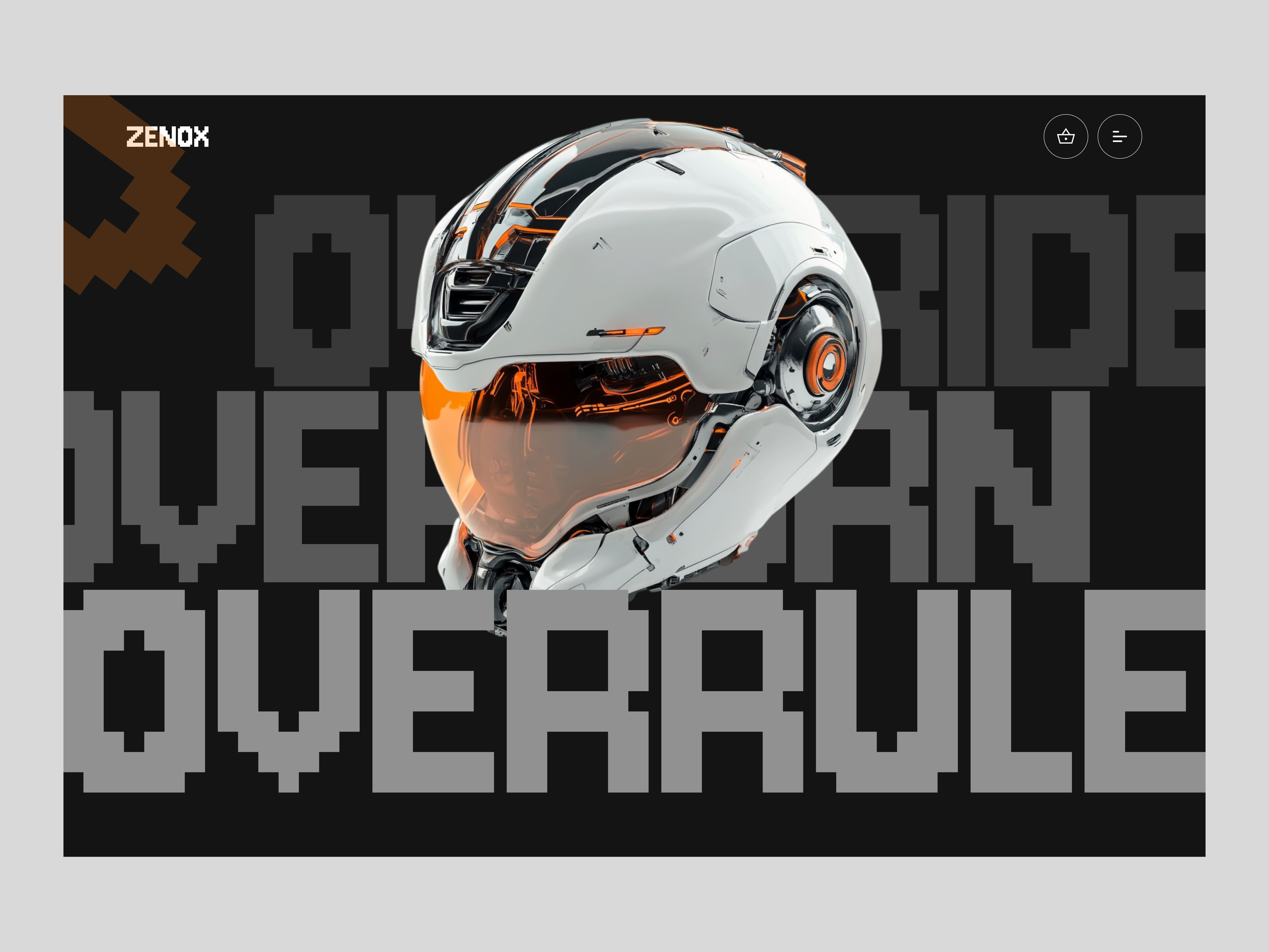 Example of Futuristic AI Interface Website - Cyberpunk Sci-Fi Web Design