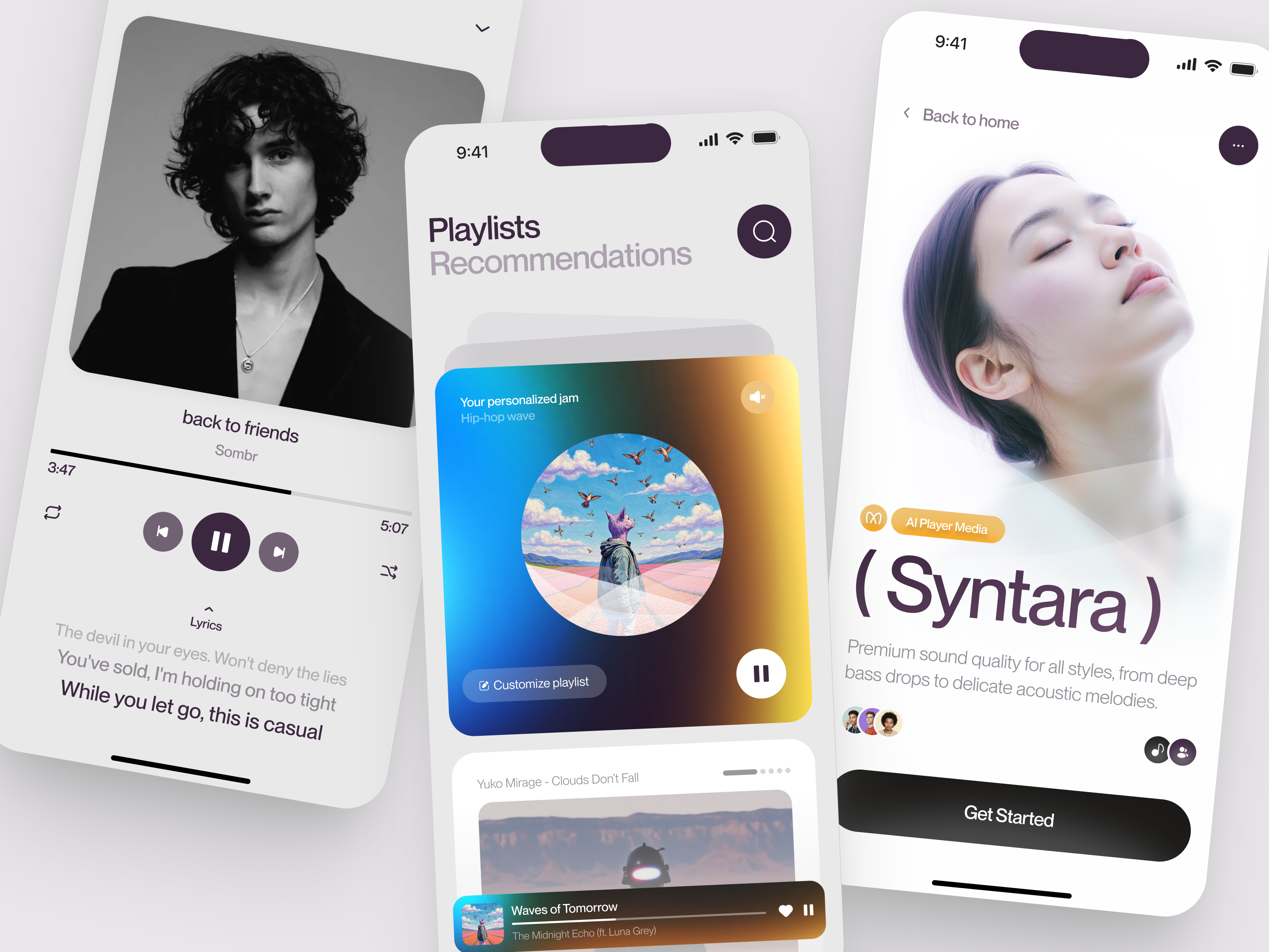 Mobile App for Music app app design application application design design graphic design interface ios app ios app design mobile mobile app mobile app design mobile design product product design service startup ui uiux ux