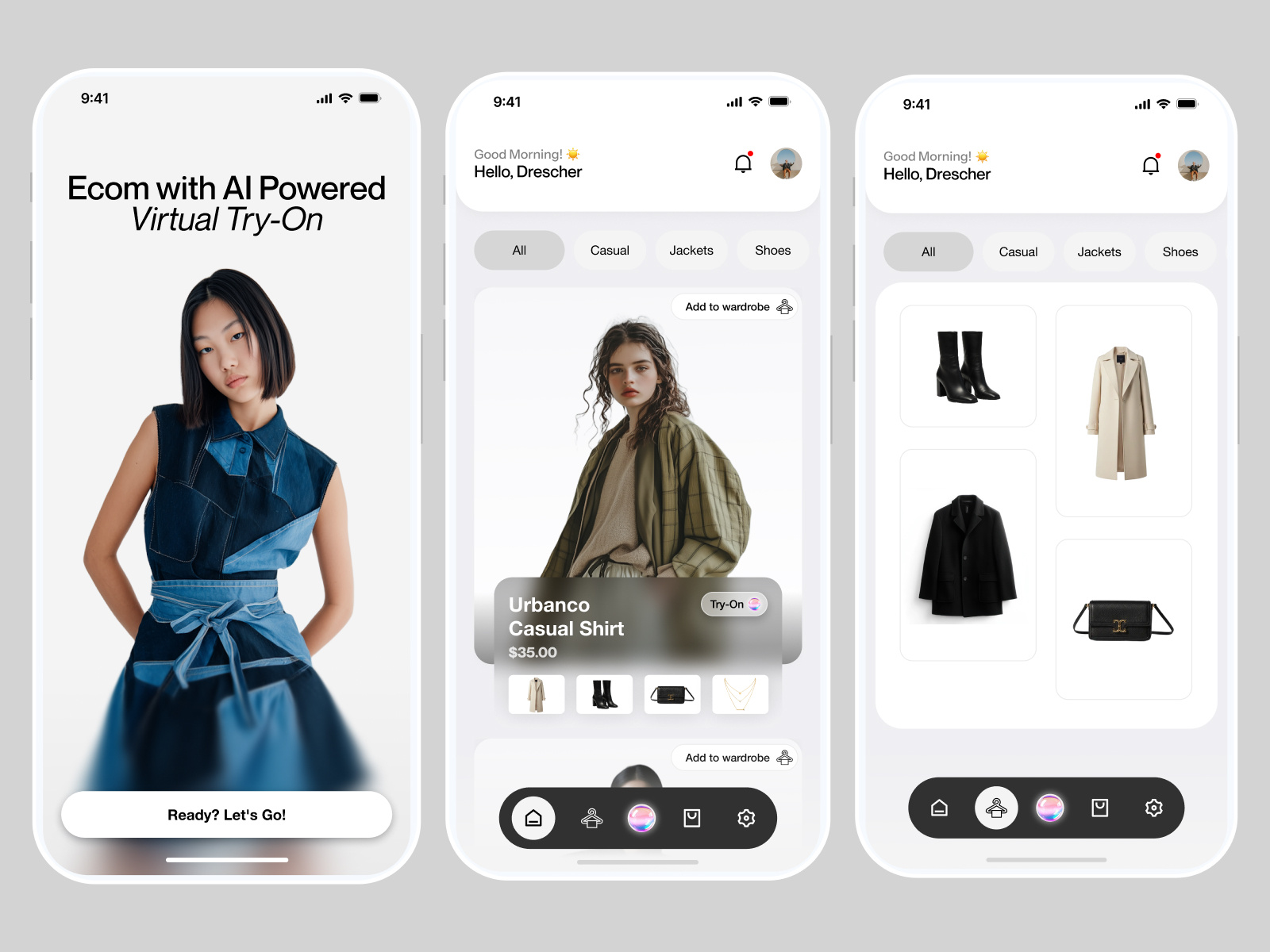 Example of Ai ecommerce app design